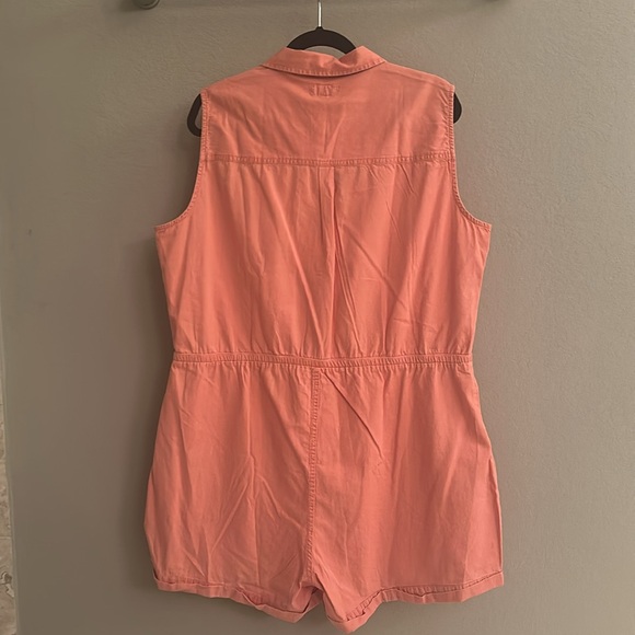 *HoST PiCk* NWT PACT Denim Chambray Sleeveless Romper - Picture 3 of 4